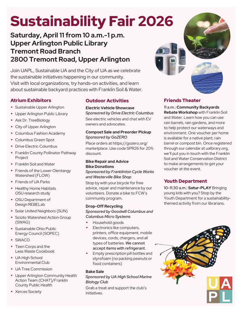 2026 Sustainability Fair Upper Arlington Flyer
